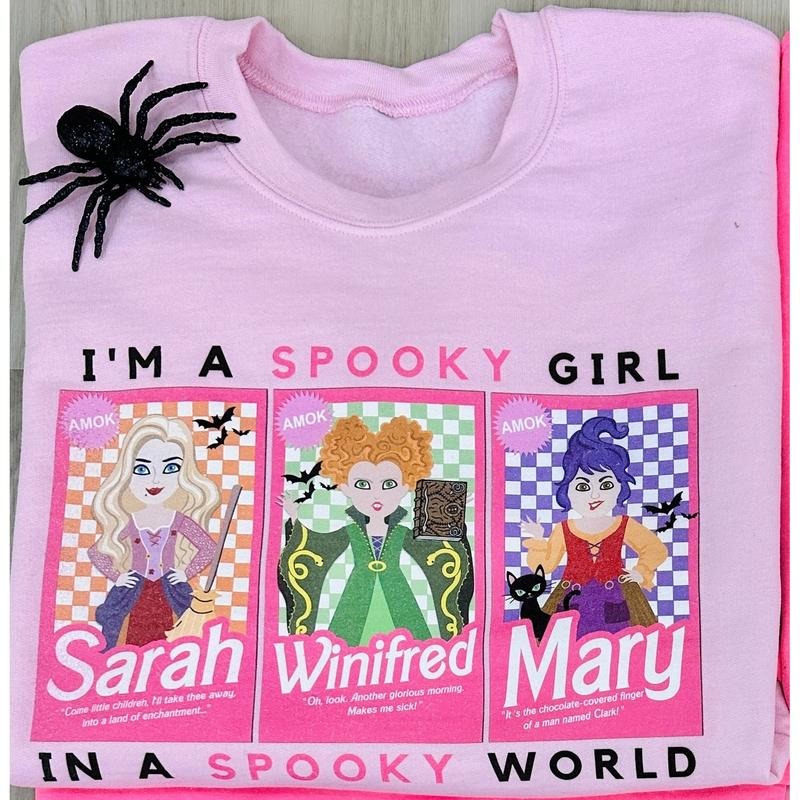 'I'M Spooky Girl World' - Adult & Kids T-Shirts, Sweatshirts & Hoodies apparel design preview 1
