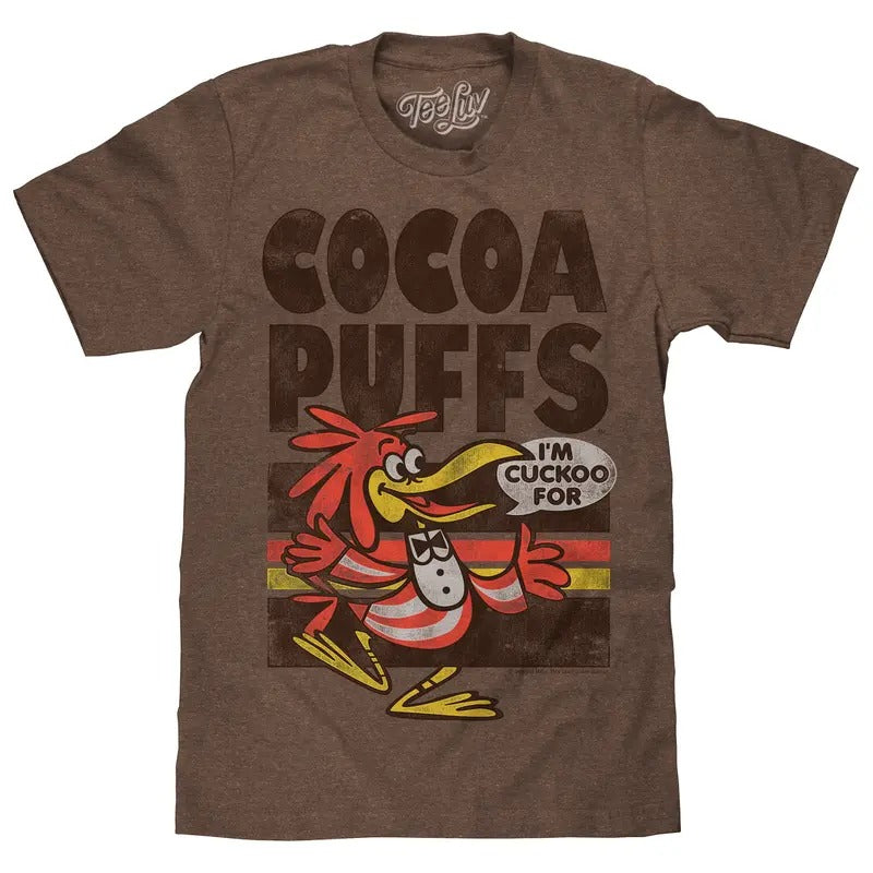 "I'M Cuckoo Cocoa Puffs" Brown - Adult & Kids T-Shirts, Sweatshirts & Hoodies apparel design preview 1