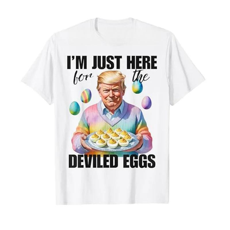 I'M Just Here Deviled Eggs Easter Funny Donald Trump - Adult & Kids T-Shirts, Sweatshirts & Hoodies apparel design preview 1