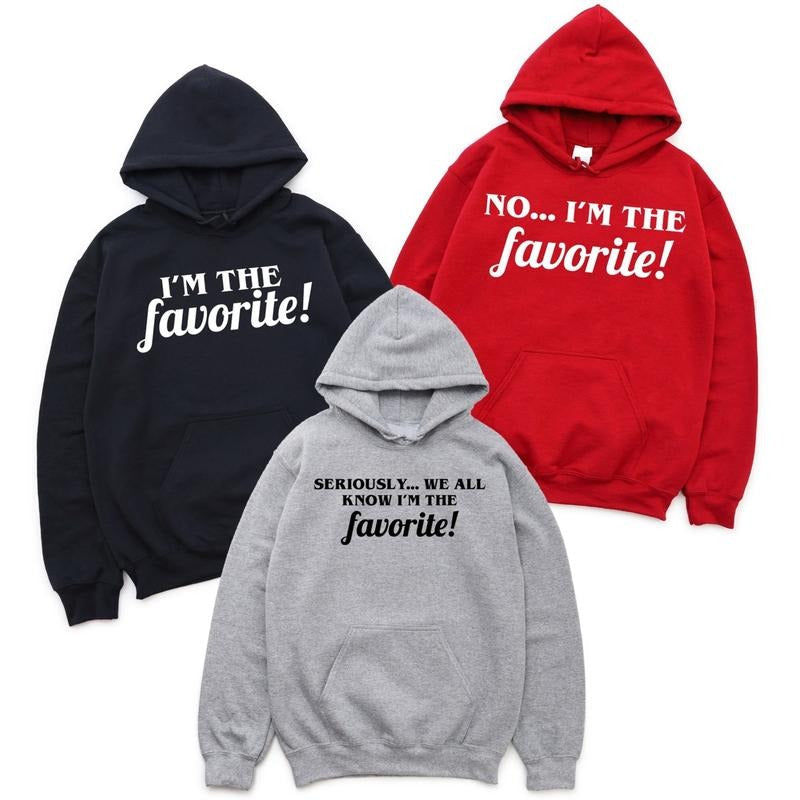 I'M Favorite Funny Sibling Family Matching Sarcastic - Adult & Kids T-Shirts, Sweatshirts & Hoodies apparel design preview 1