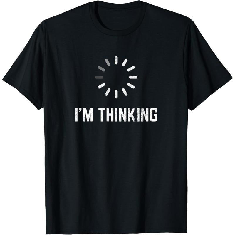 I'M Thinking Geeks Nerds Programmers Funny - Adult & Kids T-Shirts, Sweatshirts & Hoodies apparel design preview 1
