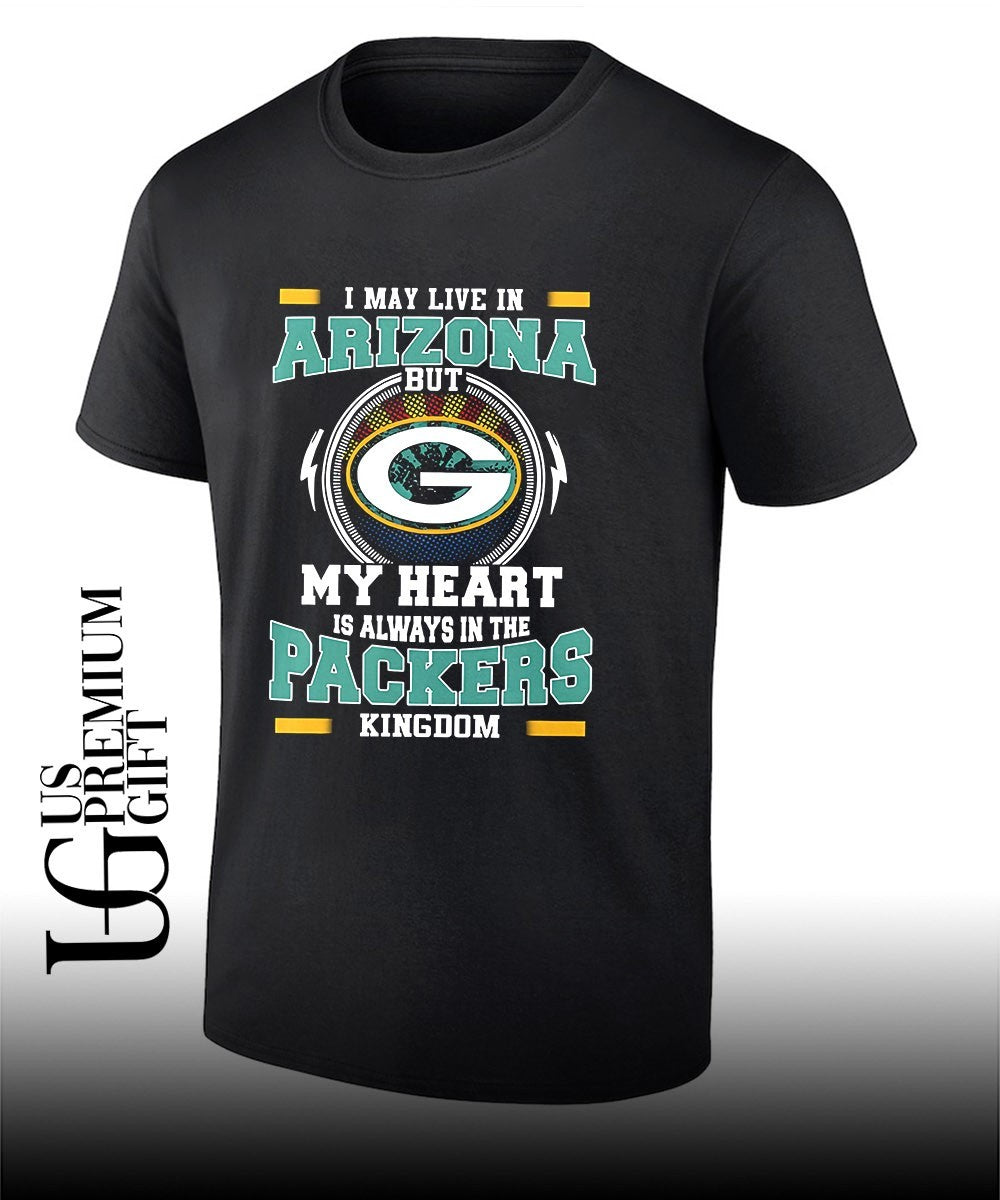 I may live in Arizona but New York Jets my heart is - Adult & Kids T-Shirts, Sweatshirts & Hoodies apparel design preview 1