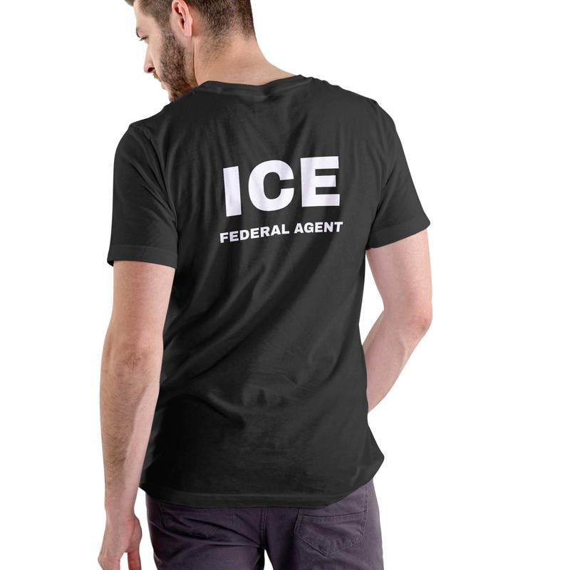ICE FEDERAL AGENT Cotton - Adult & Kids T-Shirts, Sweatshirts & Hoodies apparel design preview 1