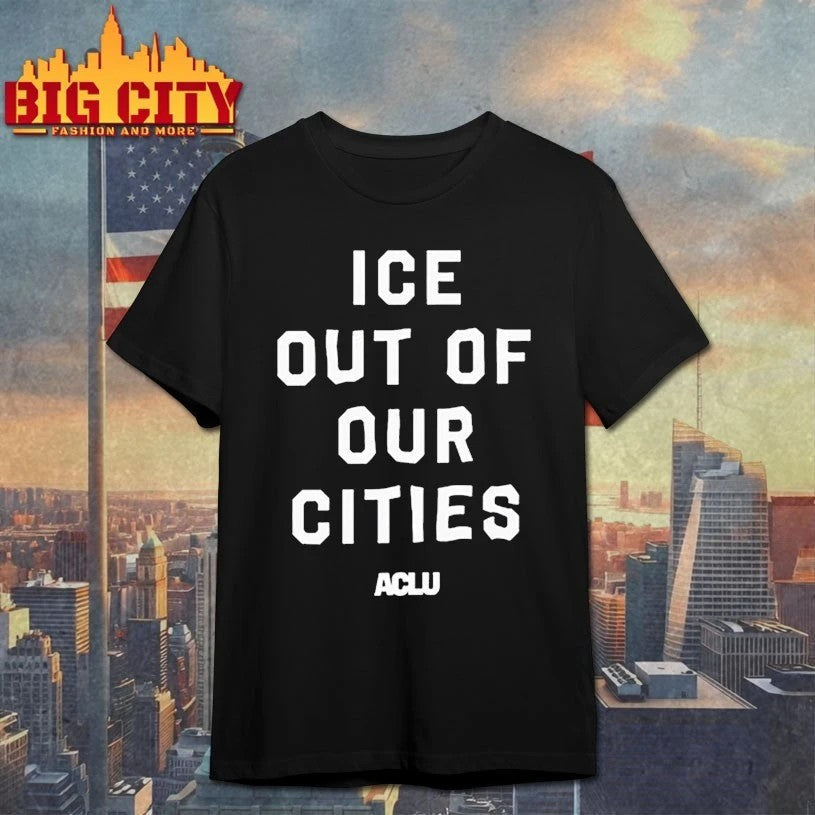 ICE Out of Our Cities ACLU - Adult & Kids T-Shirts, Sweatshirts & Hoodies apparel design preview 1