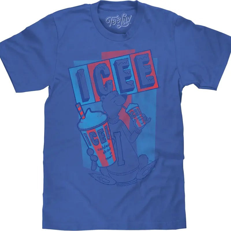 ICEE Polar Bear Big Tall Blue - Adult & Kids T-Shirts, Sweatshirts & Hoodies apparel design preview 1