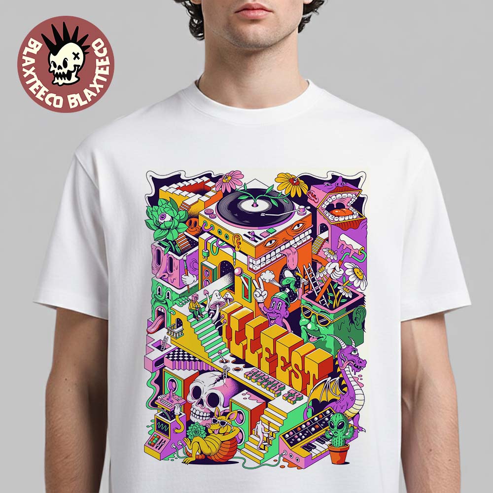 ILLfest 2026 Commemorative Poster In Austin Texas At - Adult & Kids T-Shirts, Sweatshirts & Hoodies apparel design preview 1