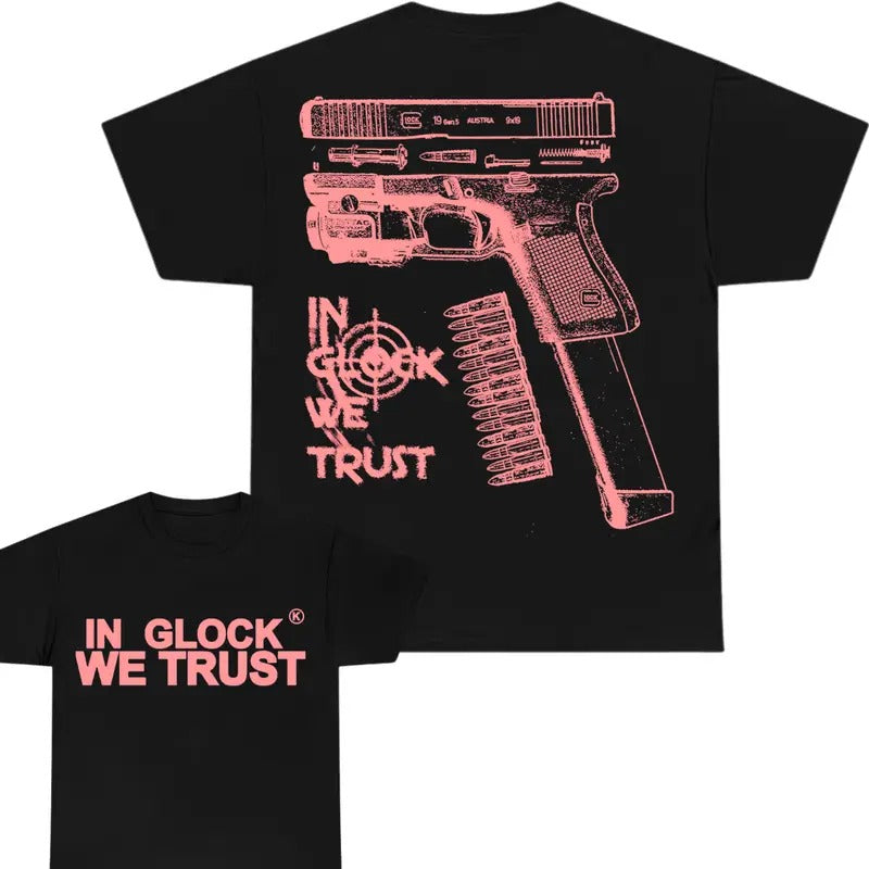 GLOCK WE TRUST Double Sided Classic Fit Full Color - Adult & Kids T-Shirts, Sweatshirts & Hoodies apparel design preview 1