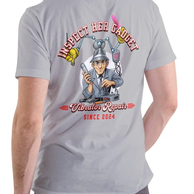 INSPECT HER GADGET REPAIR Cotton Menswear - Adult & Kids T-Shirts, Sweatshirts & Hoodies apparel design preview 1