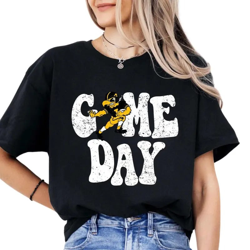 IOWA Hawkeyes Vintage College Game Day Football NCAA - Adult & Kids T-Shirts, Sweatshirts & Hoodies apparel design preview 1