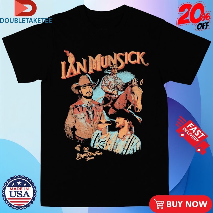 Ian Munsick The Eagle Flies Free Tour Photo Collage - Adult & Kids T-Shirts, Sweatshirts & Hoodies apparel design preview 1