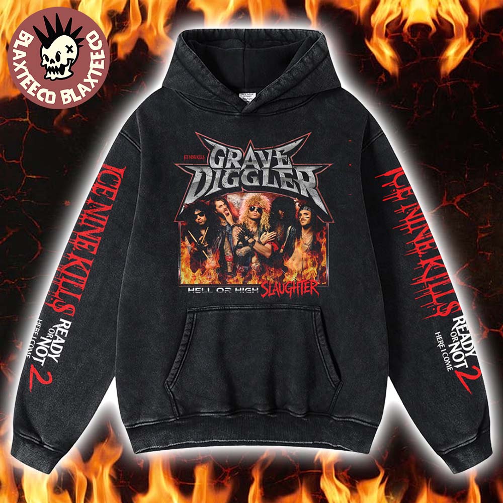 Ice Nine Kills Grave Diggler X Ready Or Not 2 Here I - Adult & Kids T-Shirts, Sweatshirts & Hoodies apparel design preview 1