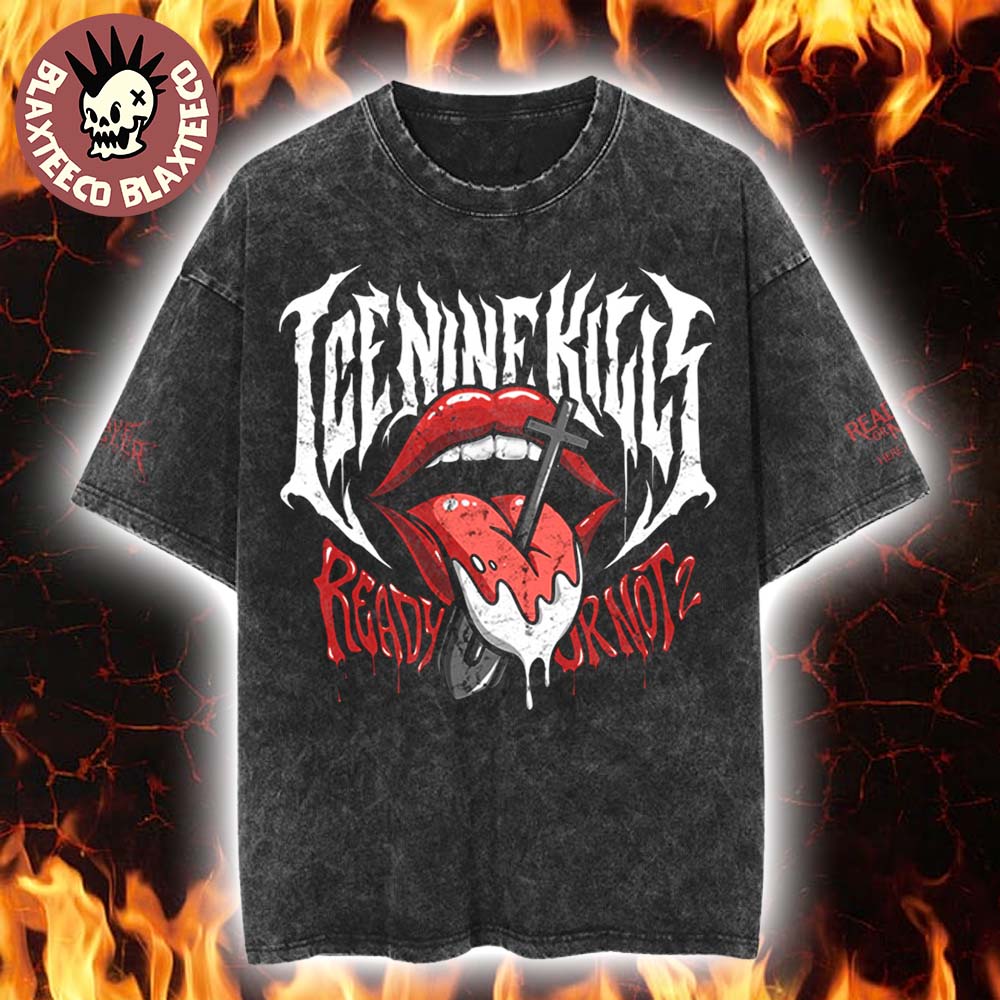 Ice Nine Kills Grave Diggler X Ready Or Not 2 Here I - Adult & Kids T-Shirts, Sweatshirts & Hoodies apparel design preview 1