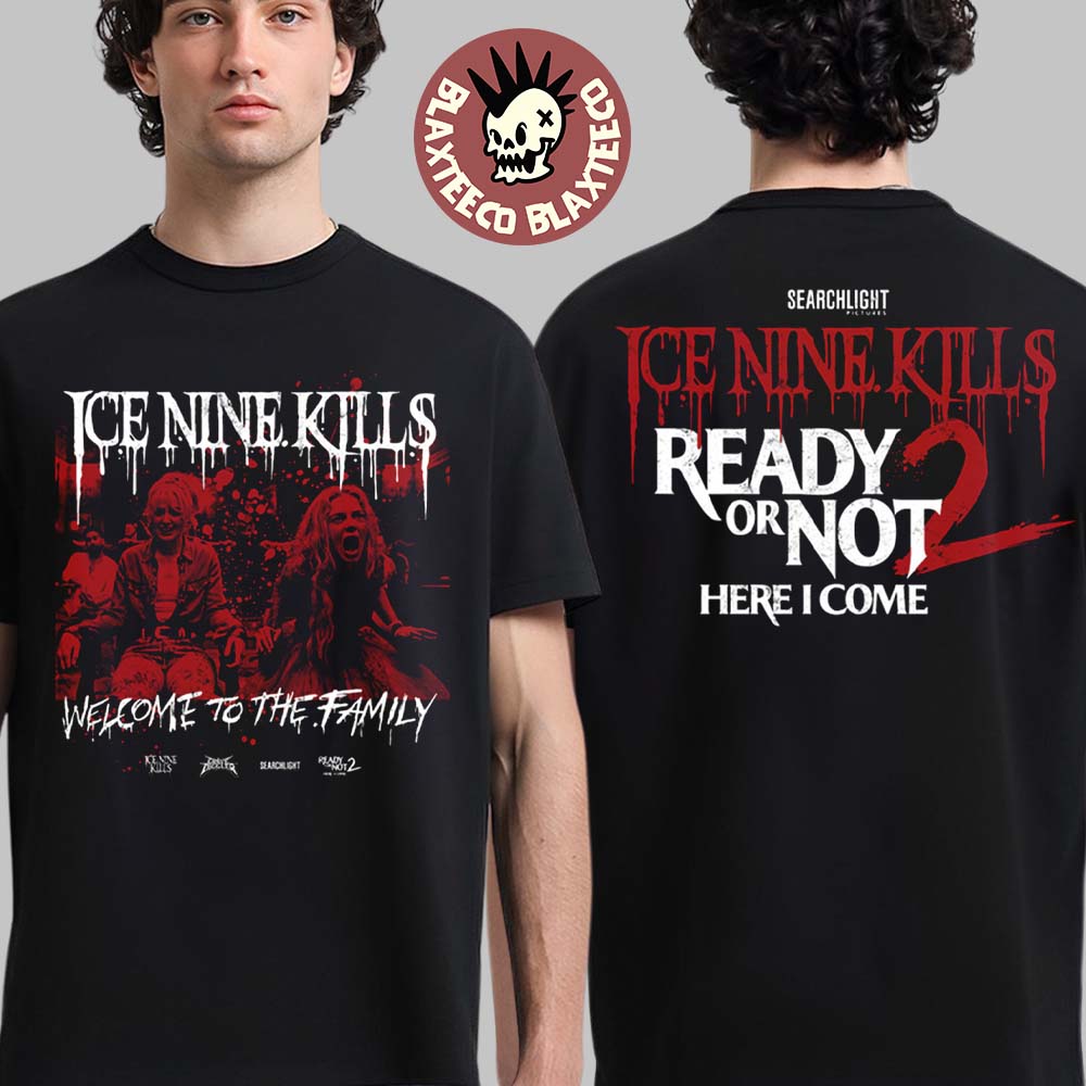 Ice Nine Kills X Ready Or Not 2 Here I Come Merch - Adult & Kids T-Shirts, Sweatshirts & Hoodies apparel design preview 1