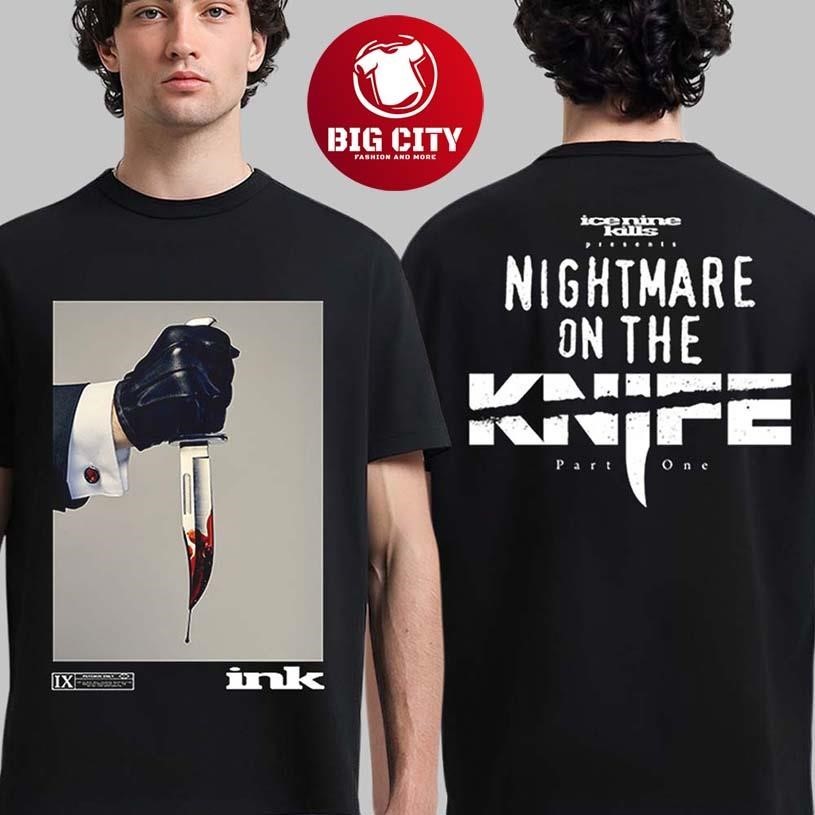 Ice Nine Kills X Scream 7 Nightmare On The Knife Part - Adult & Kids T-Shirts, Sweatshirts & Hoodies apparel design preview 1