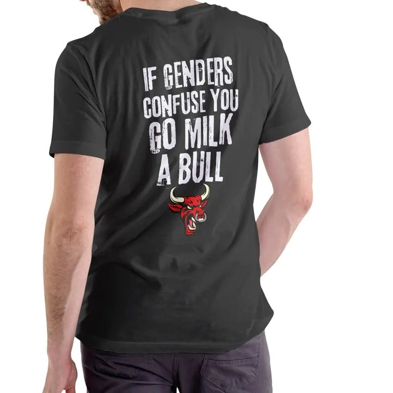 If Genders Confuse You Cotton Menswear Soft - Adult & Kids T-Shirts, Sweatshirts & Hoodies apparel design preview 1