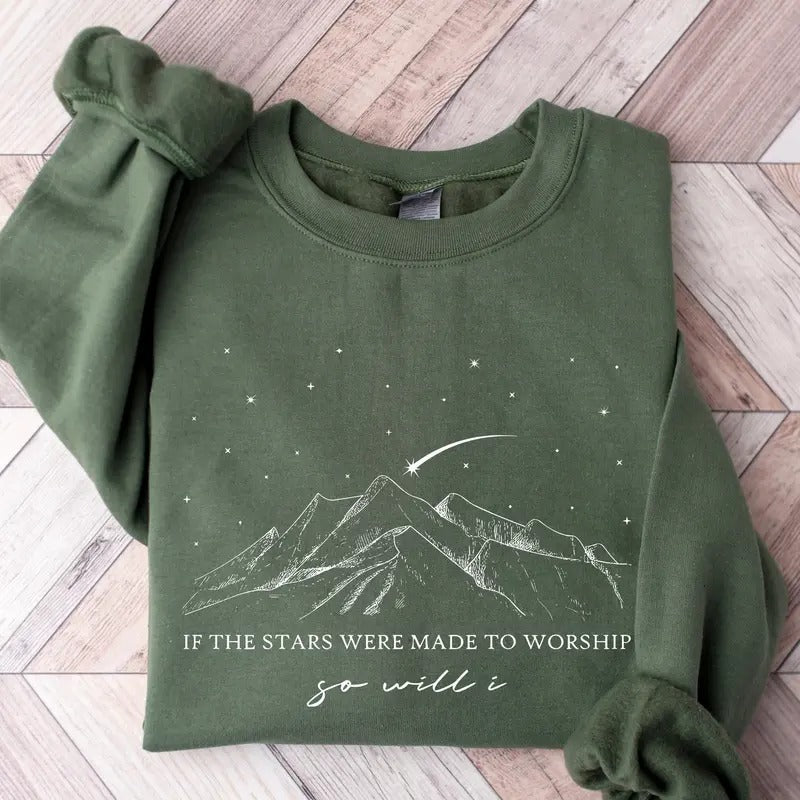 If Stars Were Made Worship Christian Religious Faith - Adult & Kids T-Shirts, Sweatshirts & Hoodies apparel design preview 1