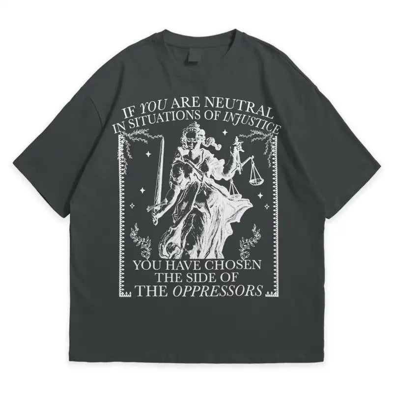 If You Are Neutral Situations Injustice Liberal - Adult & Kids T-Shirts, Sweatshirts & Hoodies apparel design preview 1