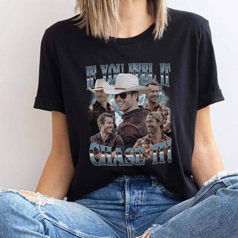 If You Feel Chase Vintage Glen Powell Not My First - Adult & Kids T-Shirts, Sweatshirts & Hoodies apparel design preview 1