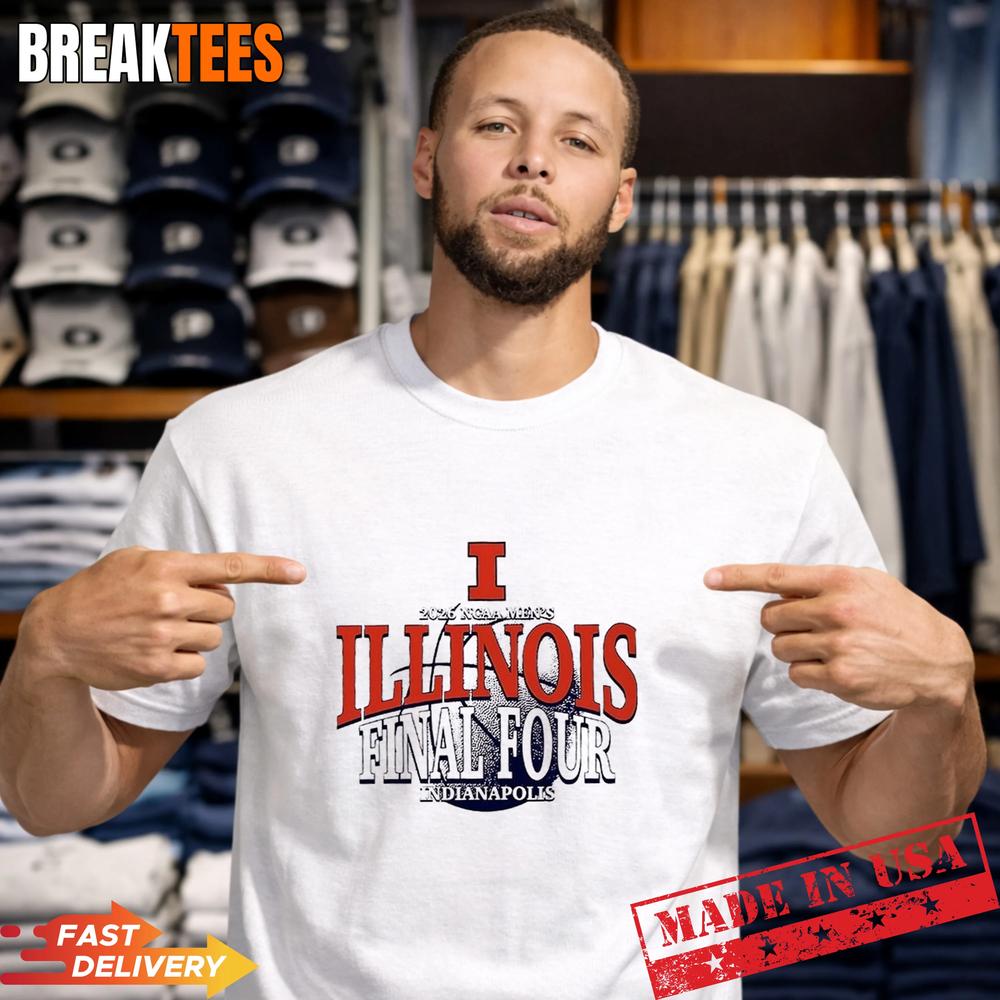 Illinois Basketball 2026 Final Four Indianapolis - Adult & Kids T-Shirts, Sweatshirts & Hoodies apparel design preview 1