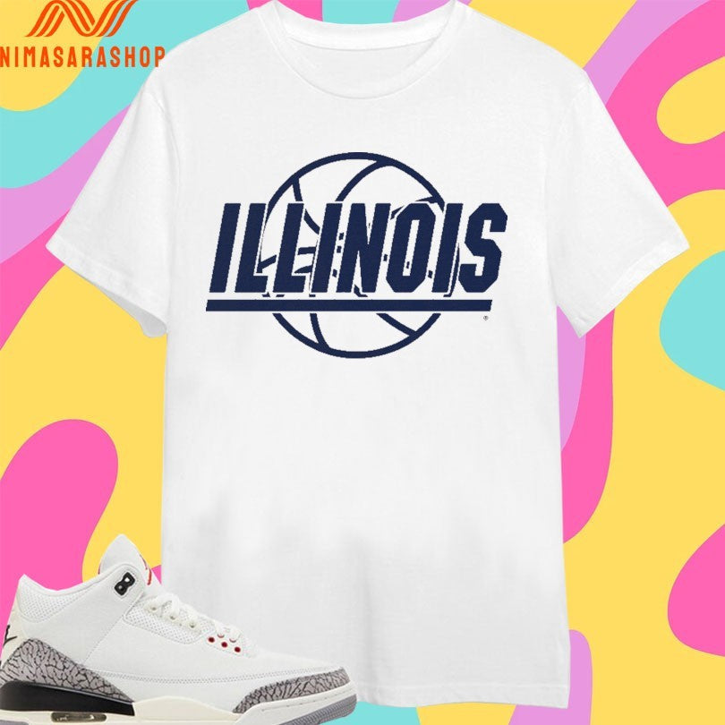 Illinois Fighting Illini Men’s Basketball Retro - Adult & Kids T-Shirts, Sweatshirts & Hoodies apparel design preview 1