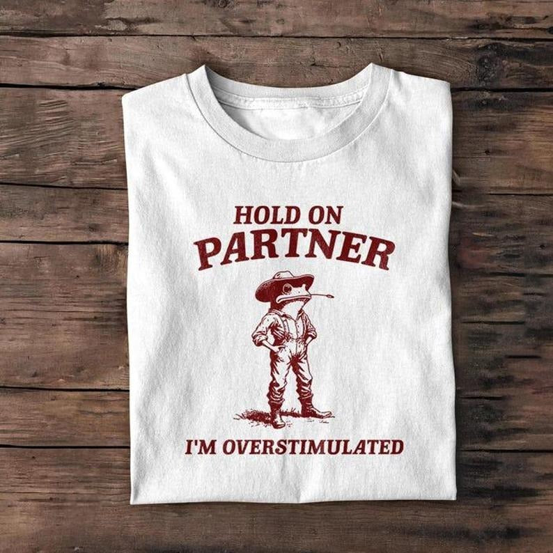 Im Overstimulated Funny Retro Weird Meme Crazy Cute - Adult & Kids T-Shirts, Sweatshirts & Hoodies apparel design preview 1