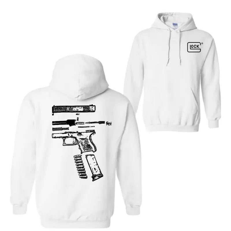 Glock We Trust: Black White Both - Adult & Kids T-Shirts, Sweatshirts & Hoodies apparel design preview 1