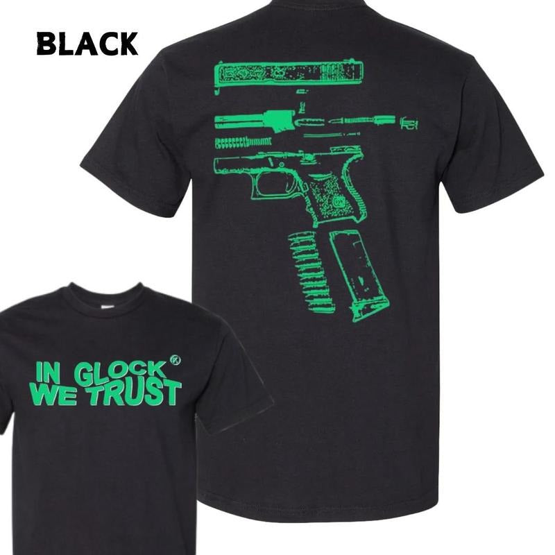 Glock We Trust 2 Gun Lover Military Nature Hunting - Adult & Kids T-Shirts, Sweatshirts & Hoodies apparel design preview 1