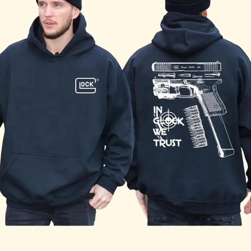 Glock We Trust Double Sided Classic - Adult & Kids T-Shirts, Sweatshirts & Hoodies apparel design preview 1