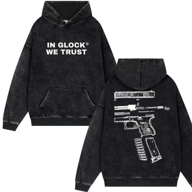 Glock We Trust Ver Two Double Sided Print Classic - Adult & Kids T-Shirts, Sweatshirts & Hoodies apparel design preview 1