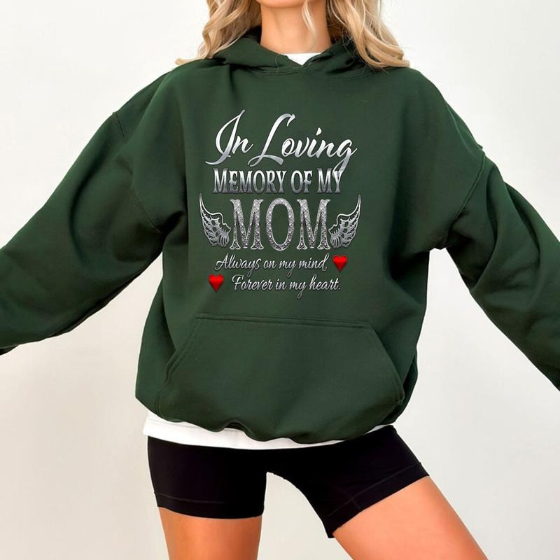 Loving Memory My Mom Memorial Casual Fleece Fabric - Adult & Kids T-Shirts, Sweatshirts & Hoodies apparel design preview 1