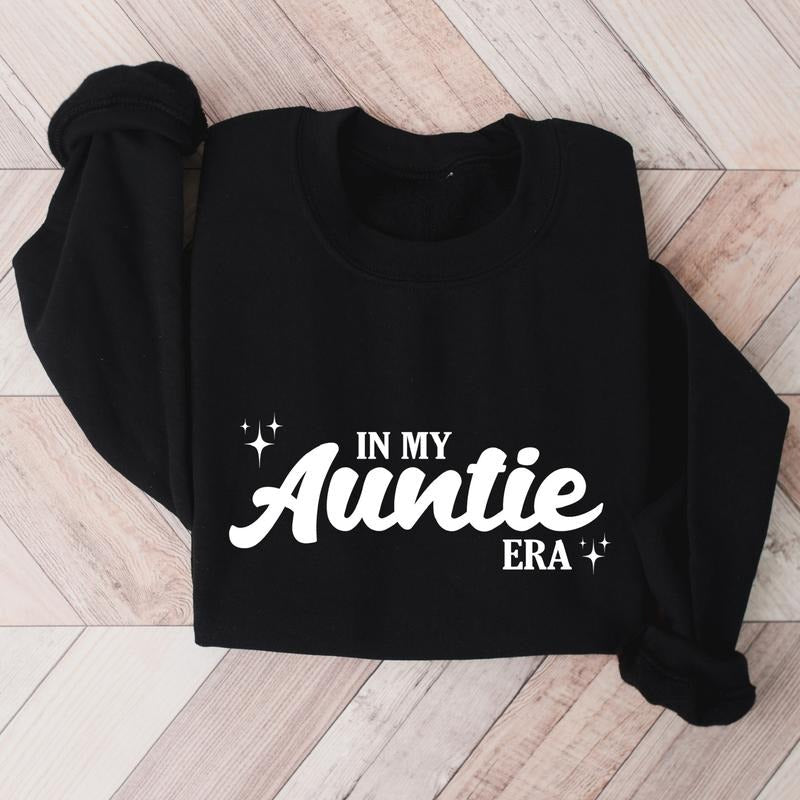 My Auntie Era Aunt Funny New Be Baby Announcement - Adult & Kids T-Shirts, Sweatshirts & Hoodies apparel design preview 1