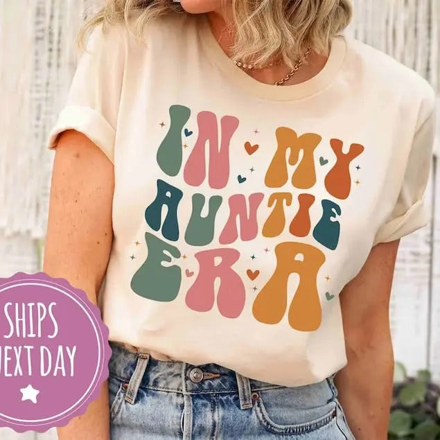 My Auntie Era Aunt Retro Concert Top Womenswear - Adult & Kids T-Shirts, Sweatshirts & Hoodies apparel design preview 1