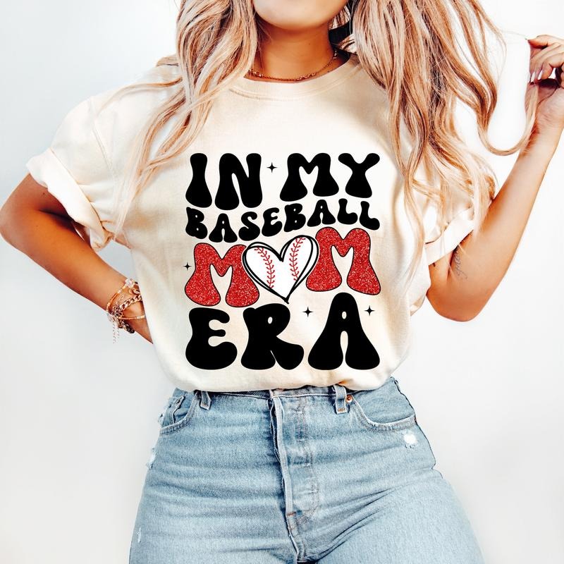 My Baseball Mom Era Sports - Adult & Kids T-Shirts, Sweatshirts & Hoodies apparel design preview 1
