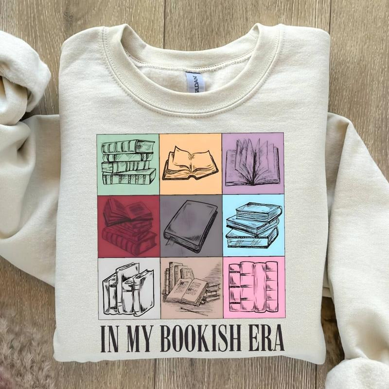 My Bookish Era Retro Reader Book Lover Reading - Adult & Kids T-Shirts, Sweatshirts & Hoodies apparel design preview 1