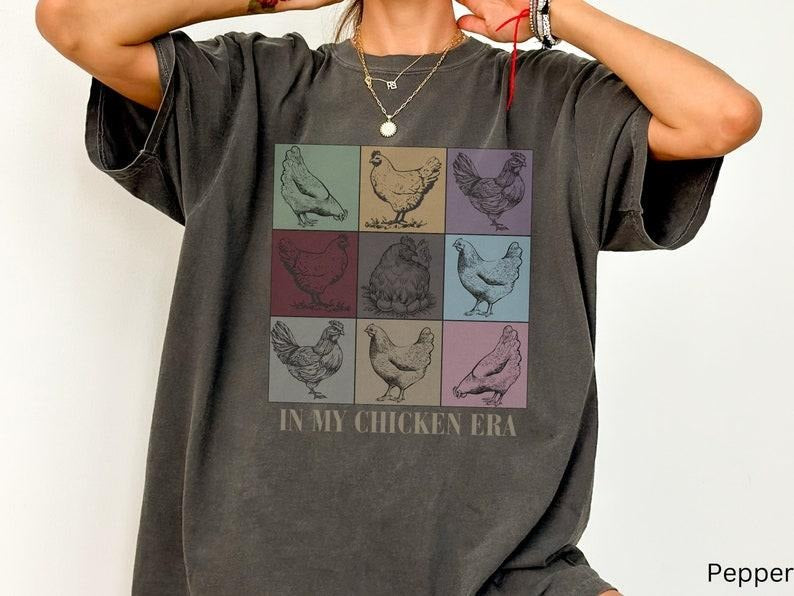 My Chicken Era Lover Funny Mom Farm Girl Animal Tito - Adult & Kids T-Shirts, Sweatshirts & Hoodies apparel design preview 1