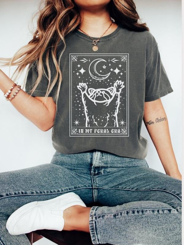 My Feral Era Raccoon Mystical Racoon Tarot Card That - Adult & Kids T-Shirts, Sweatshirts & Hoodies apparel design preview 1