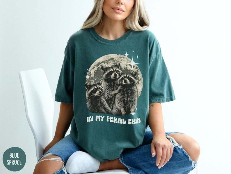 My Feral Era Vintage D Funny Raccon Retro Raccoon - Adult & Kids T-Shirts, Sweatshirts & Hoodies apparel design preview 1
