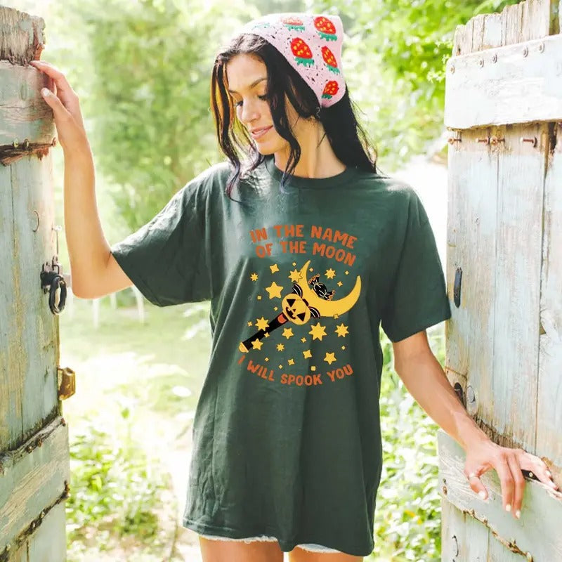 Name Moon I Will Spook You Halloween SaiIor Moonn - Adult & Kids T-Shirts, Sweatshirts & Hoodies apparel design preview 1