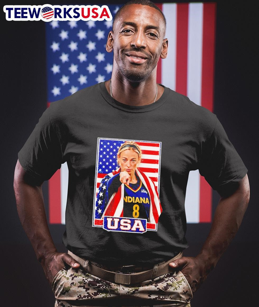 Indiana 8 USA Sophie Cunningham - Adult & Kids T-Shirts, Sweatshirts & Hoodies apparel design preview 1