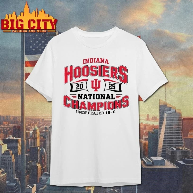 Indiana Hoosier 2025 national champions Undefeated - Adult & Kids T-Shirts, Sweatshirts & Hoodies apparel design preview 1