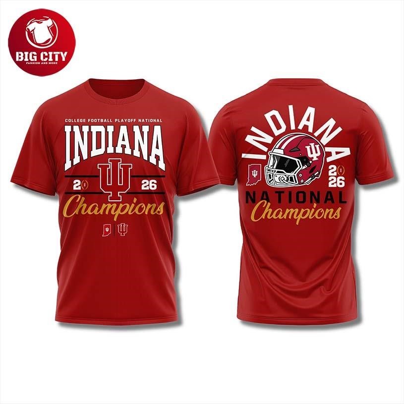 Indiana National Championship 2026 Two Sided - Adult & Kids T-Shirts, Sweatshirts & Hoodies apparel design preview 1