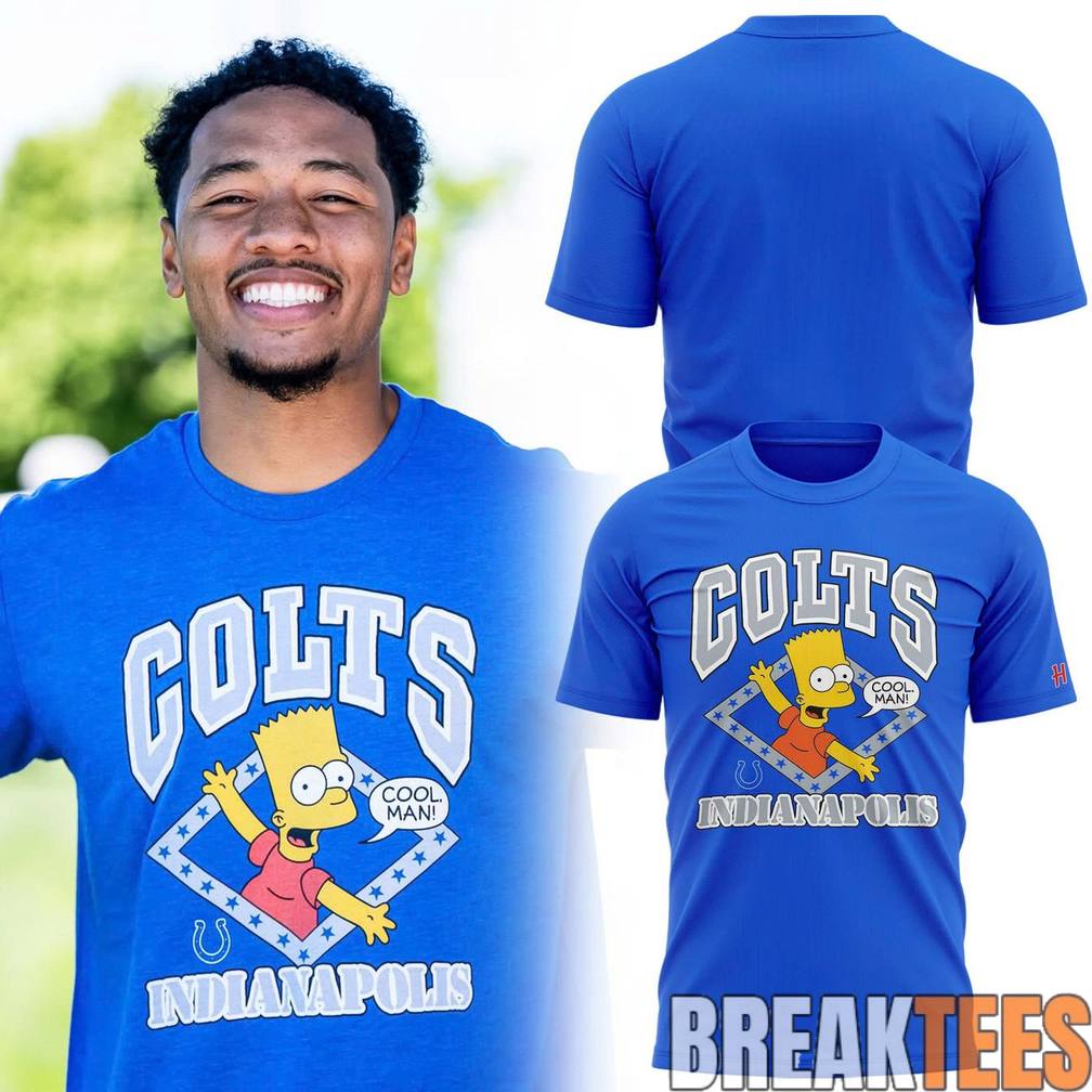 Indianapolis Colts x Bart Simpson Special New - Adult & Kids T-Shirts, Sweatshirts & Hoodies apparel design preview 1
