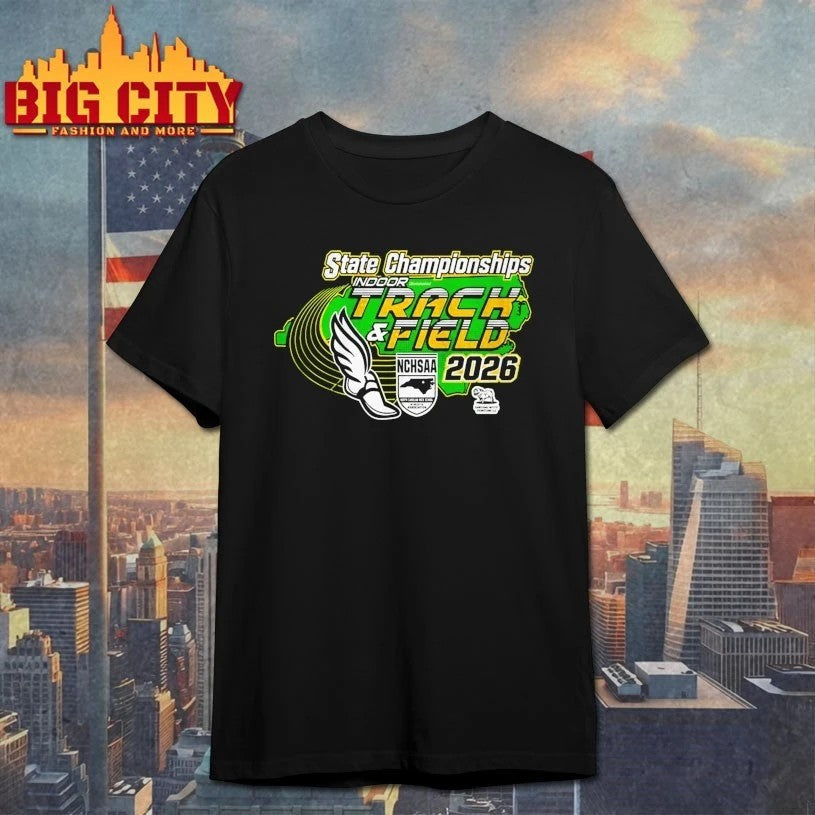 Indoor Track And Field States Nchsaa 2026 State - Adult & Kids T-Shirts, Sweatshirts & Hoodies apparel design preview 1