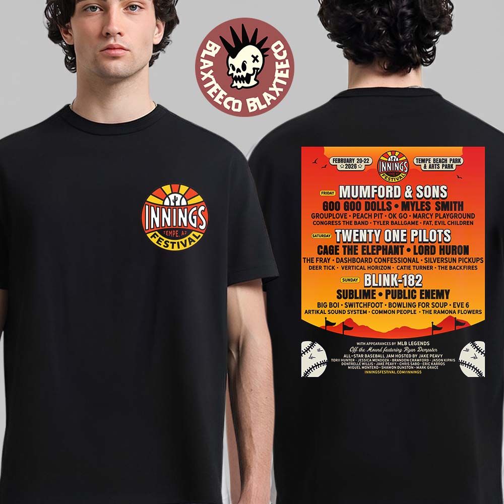 Inning Festival 2026 Full Lineup In Tempe Arizona At - Adult & Kids T-Shirts, Sweatshirts & Hoodies apparel design preview 1