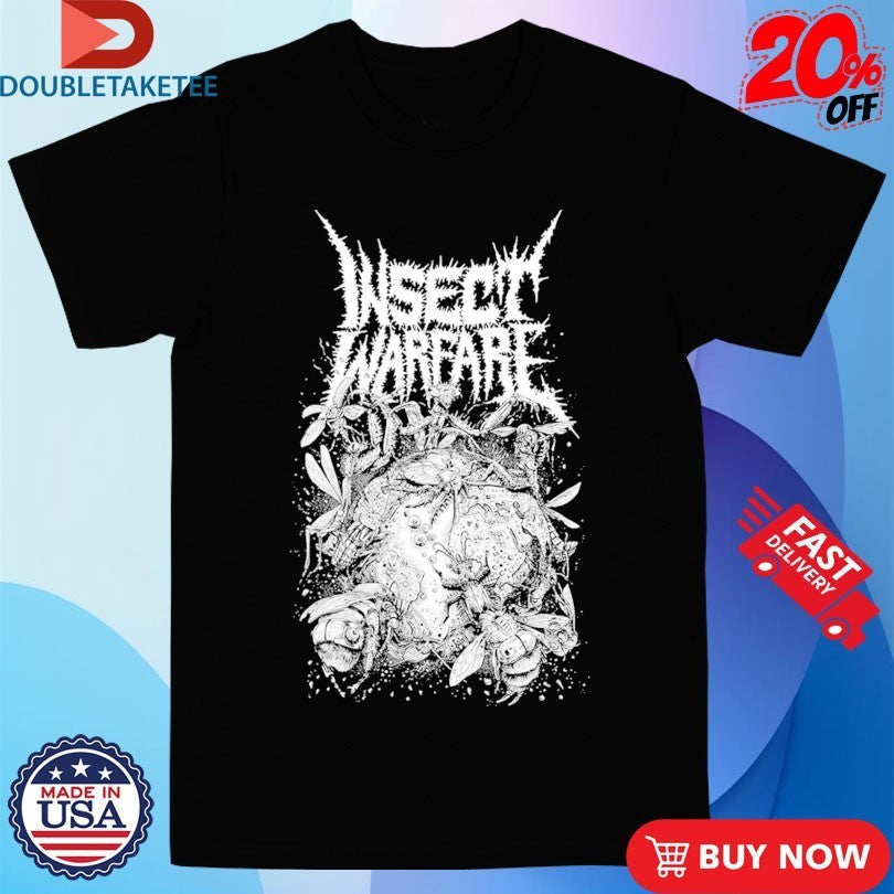 Insect Warfare At War With Grindcore T-Shirtss - Adult & Kids T-Shirts, Sweatshirts & Hoodies apparel design preview 1