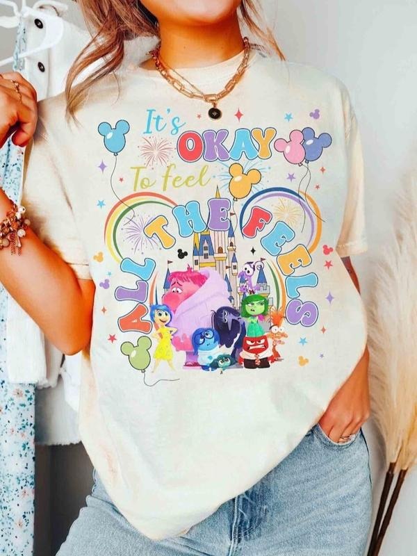 Inside Out 2 'S Okay Feel All Feels Balloons Castle - Adult & Kids T-Shirts, Sweatshirts & Hoodies apparel design preview 1