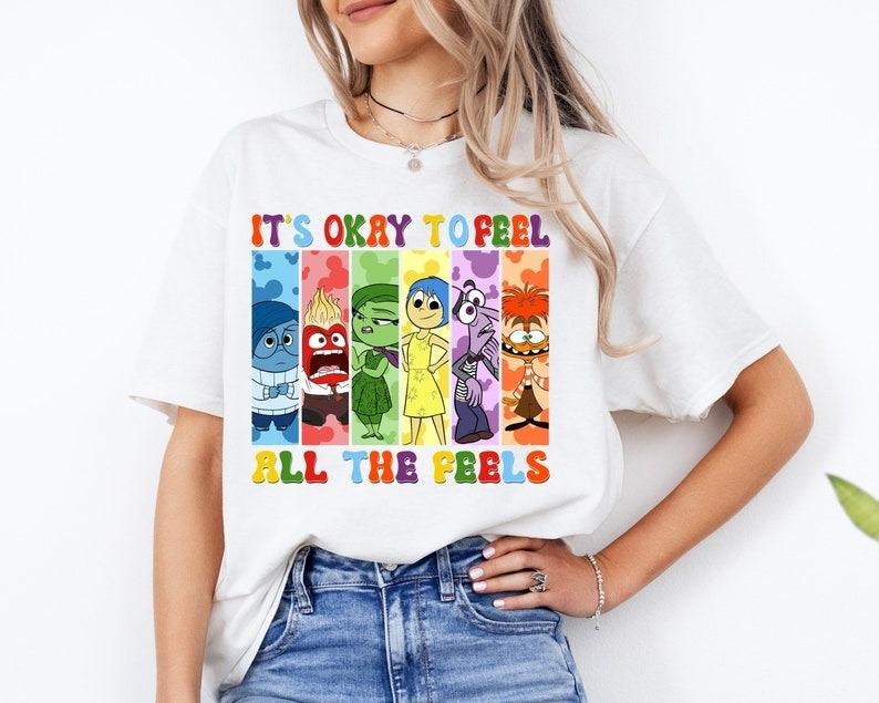 Inside Out All Emotions 'S Okay Feel Feels Characters - Adult & Kids T-Shirts, Sweatshirts & Hoodies apparel design preview 1