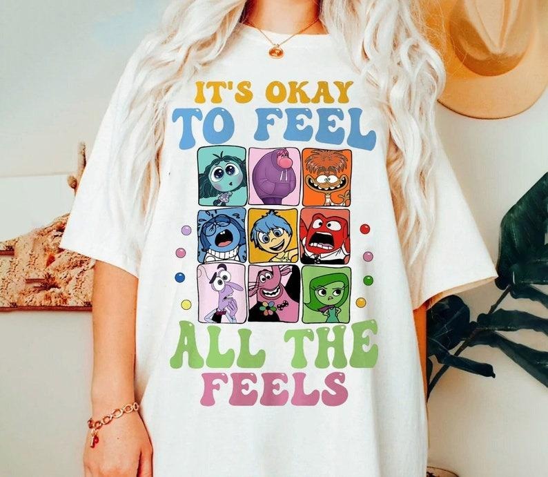 Inside Out 'S Okay Feel All Feels Mental Health - Adult & Kids T-Shirts, Sweatshirts & Hoodies apparel design preview 1