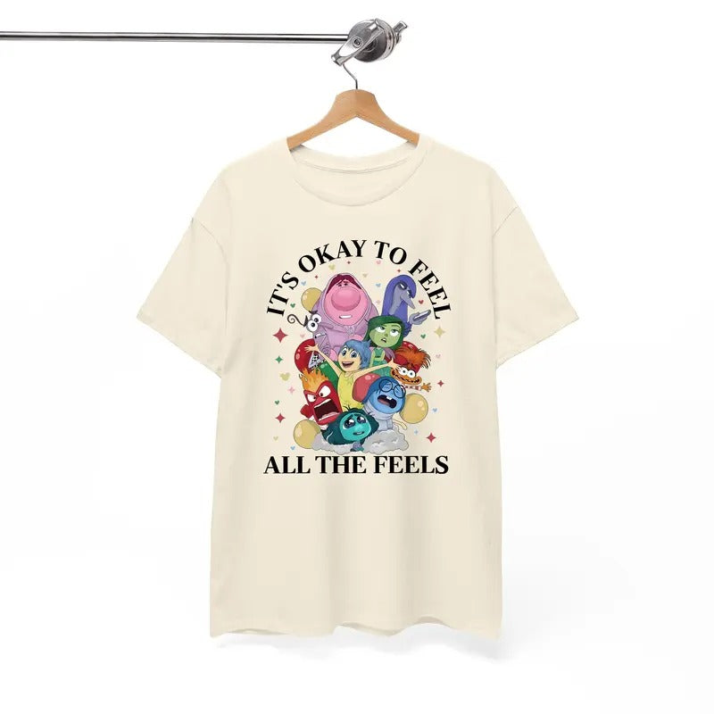 Inside Out 'S Okay Feel All Feels Mental Health - Adult & Kids T-Shirts, Sweatshirts & Hoodies apparel design preview 1