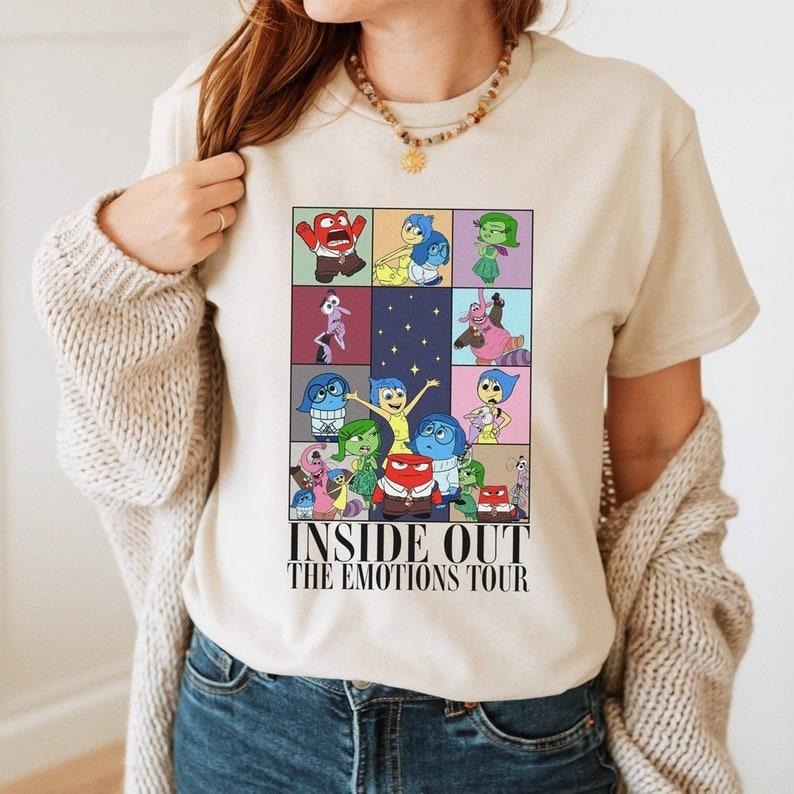 Inside Out Emotions Tour Characters - Adult & Kids T-Shirts, Sweatshirts & Hoodies apparel design preview 1